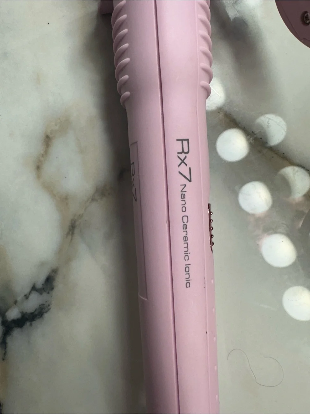 Pink Curling Iron RX 7 Nano Ceramic lonic